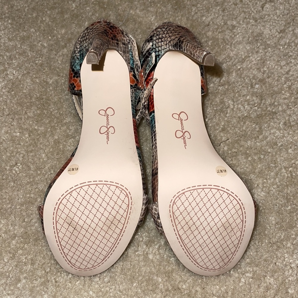 Practically New Multi-Colored Snake Print Shoe - image 6